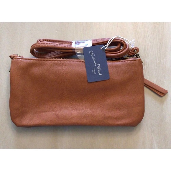 Universal Thread WALLET ON STRING Crossbody Wristlet Handbag Purse Saddle Brown - Picture 6 of 7
